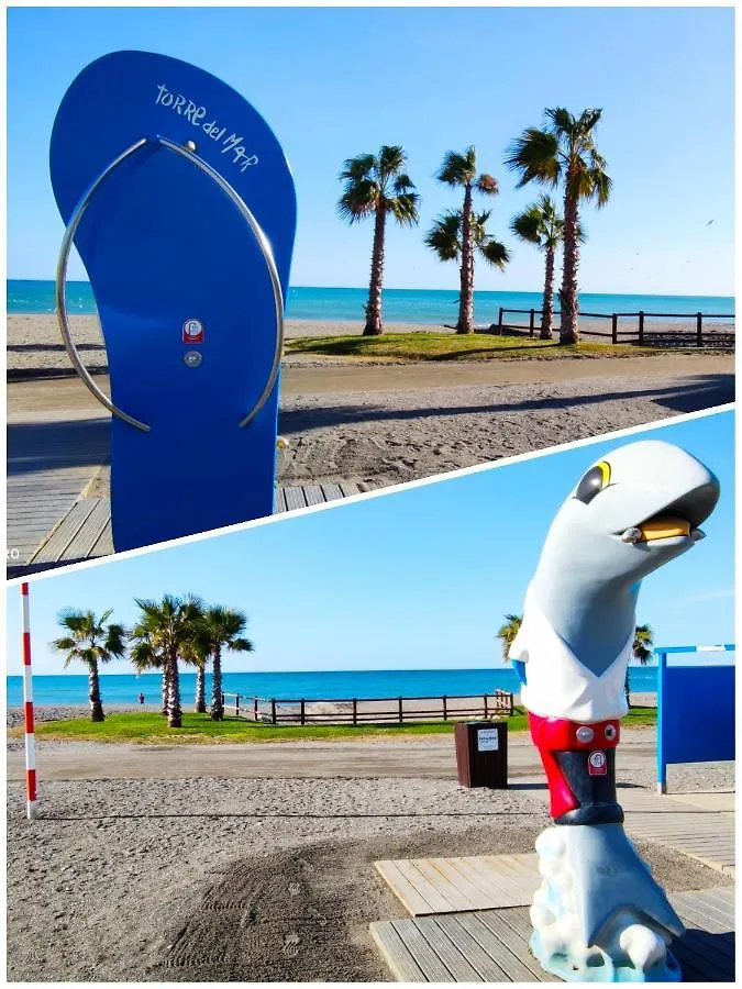 DELUXE Primera Línea de Playa! Torre Del Mar Apartamento